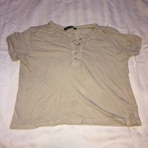 Brandy Melville Cropped Shirt